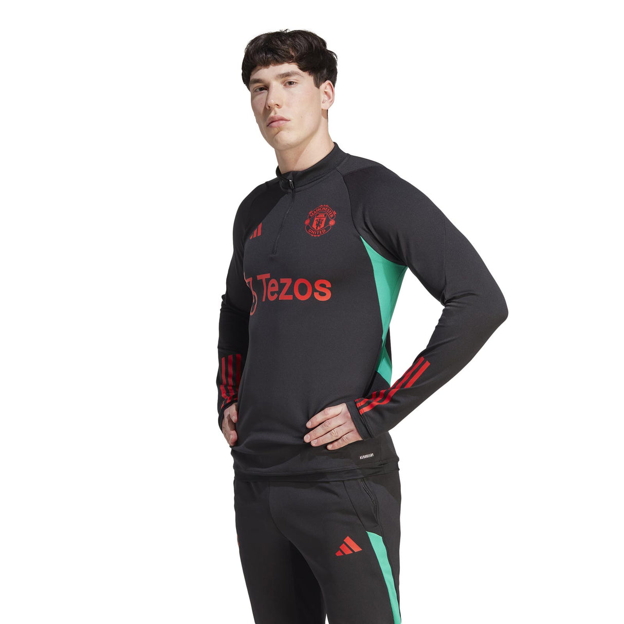 adidas Man Utd 23 Training QZ Top Black