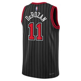 Jordan Bulls Derozan 11 Kid Jersey Black