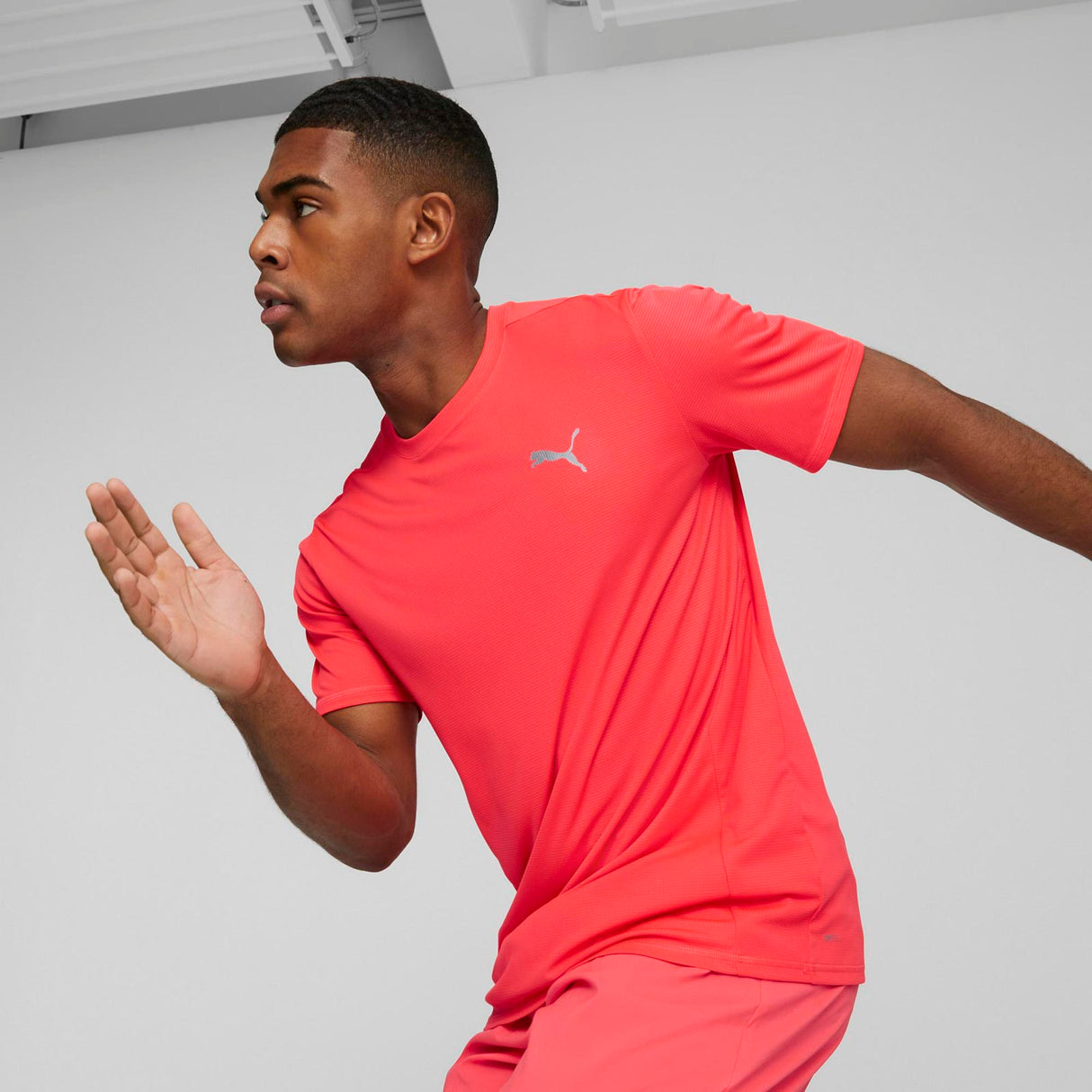 Puma Mens Run Fav SS Tee Red