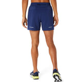 Asics Mens Road 5in Short Blue