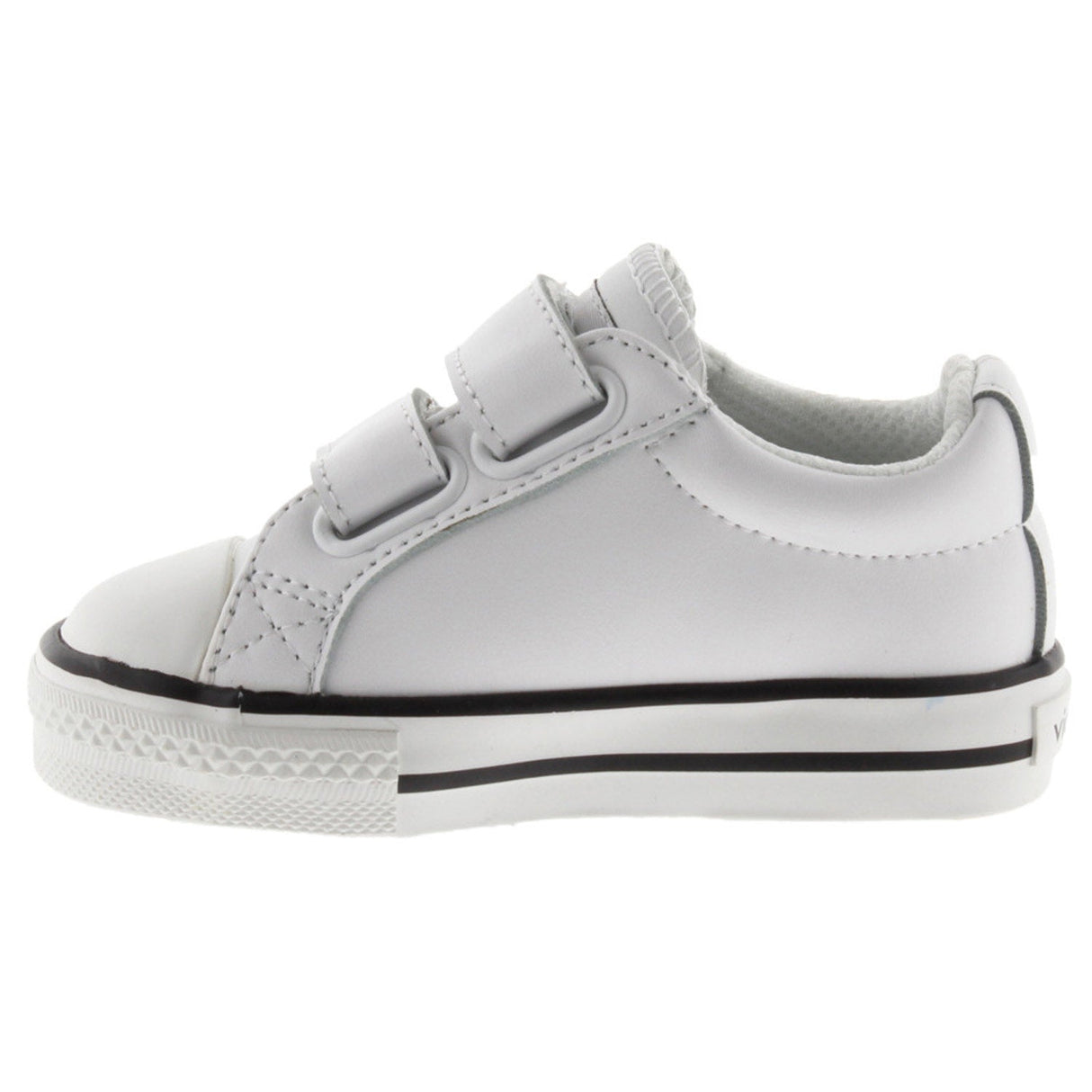 Victoria Velcro Canvas Sneaker Jnr Wh/Bk
