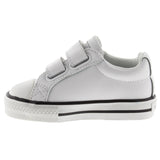 Victoria Velcro Canvas Sneaker Jnr Wh/Bk