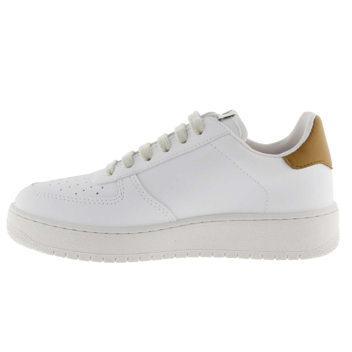 Victoria Leather Sneaker Adult White/Bro