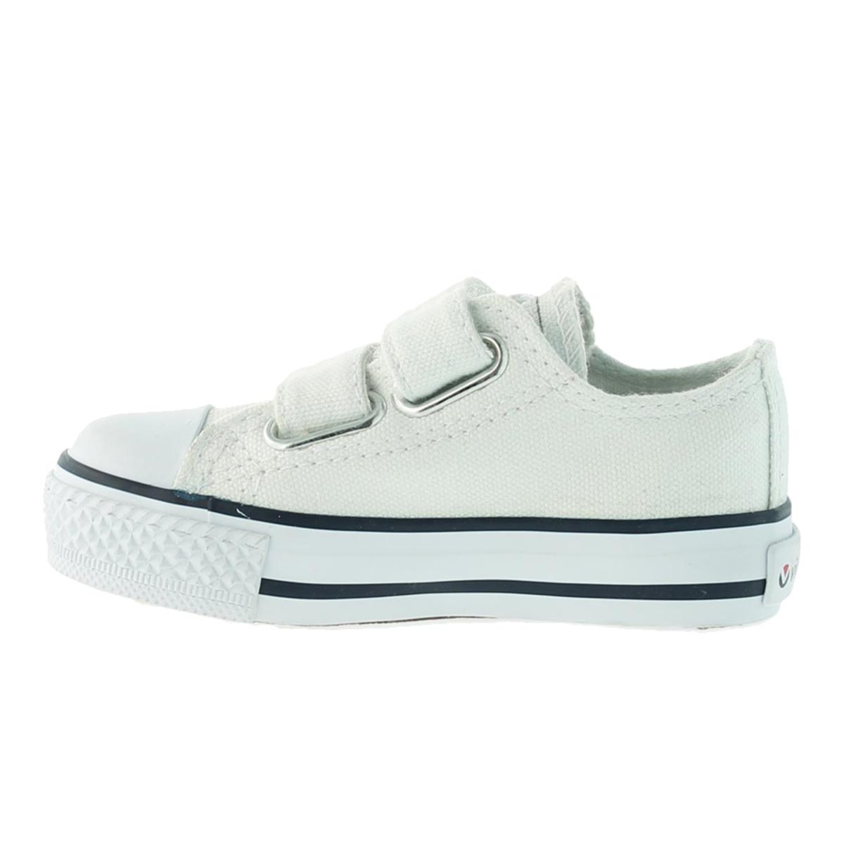 Victoria Velcro Canvas Sneaker Jnr White