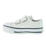 Victoria Velcro Canvas Sneaker Jnr White