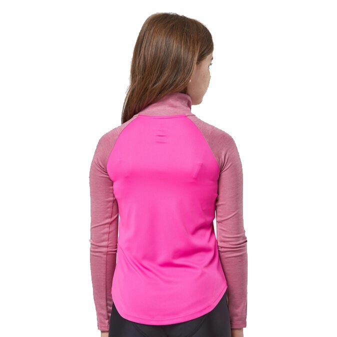 UA Girls Tech Graphic Half Zip Pink