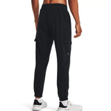 UA Mens Stretch Woven Cargo Pants Black