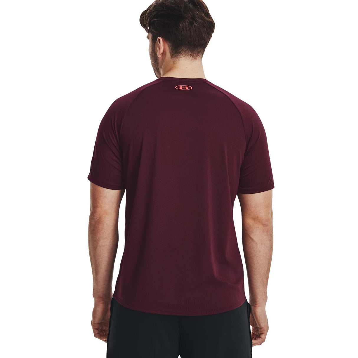 UA Mens Tech 2.0 SS Tee Novelty Maroon