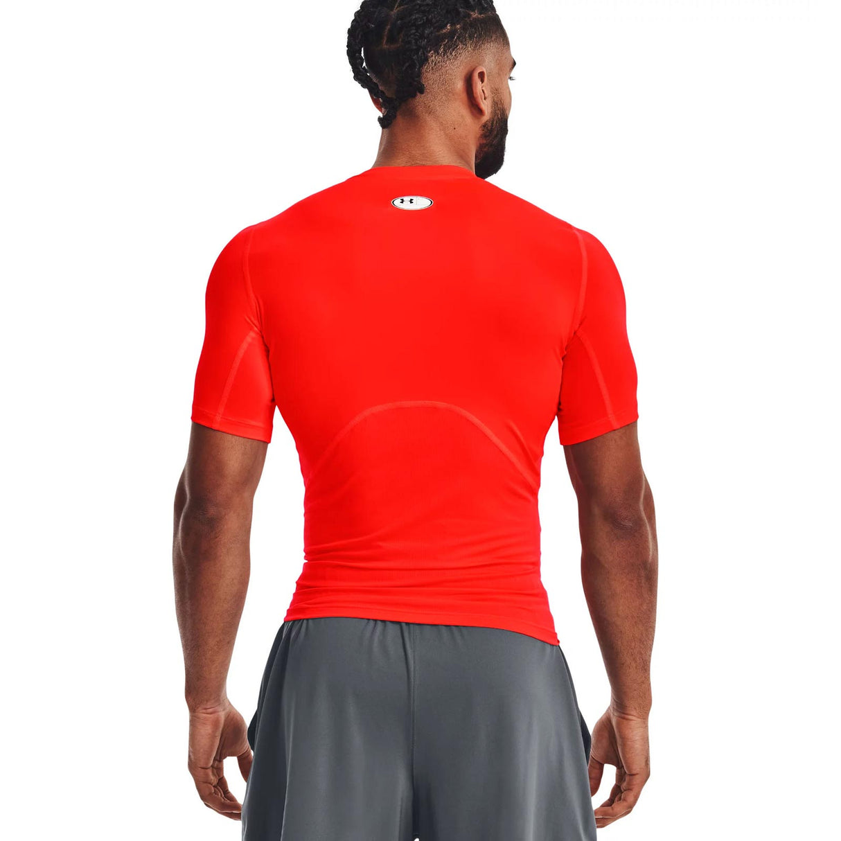 UA Mens HG Armour Comp SS Red