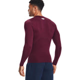 UA Mens HG Armour Comp LS Maroon