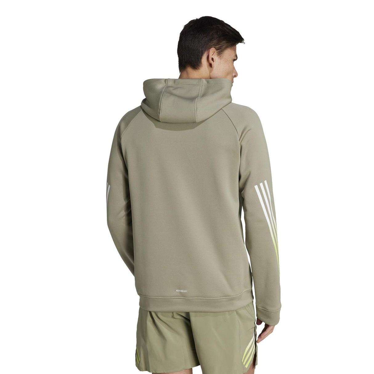 adidas Mens TI 3S Hoodie Green
