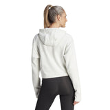 adidas Womens TC 3S Hoodie Grey