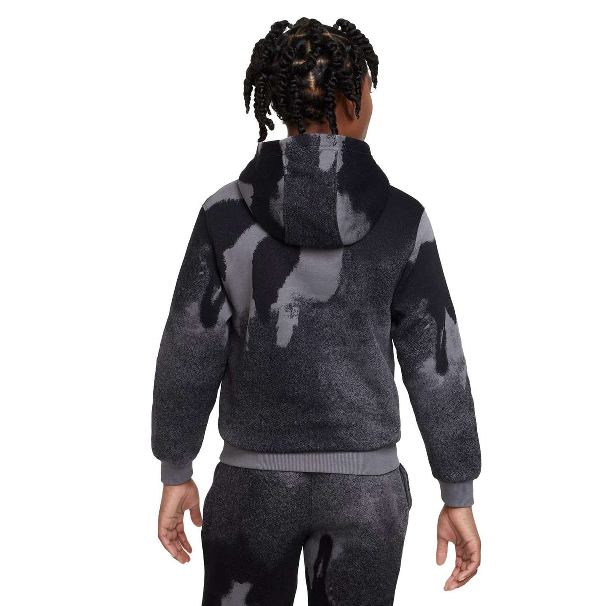 Nike Boys Club Fleece Hybrid PO Hoody Bk