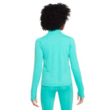 Nike Girls Dri Fit LS HZ Top Green