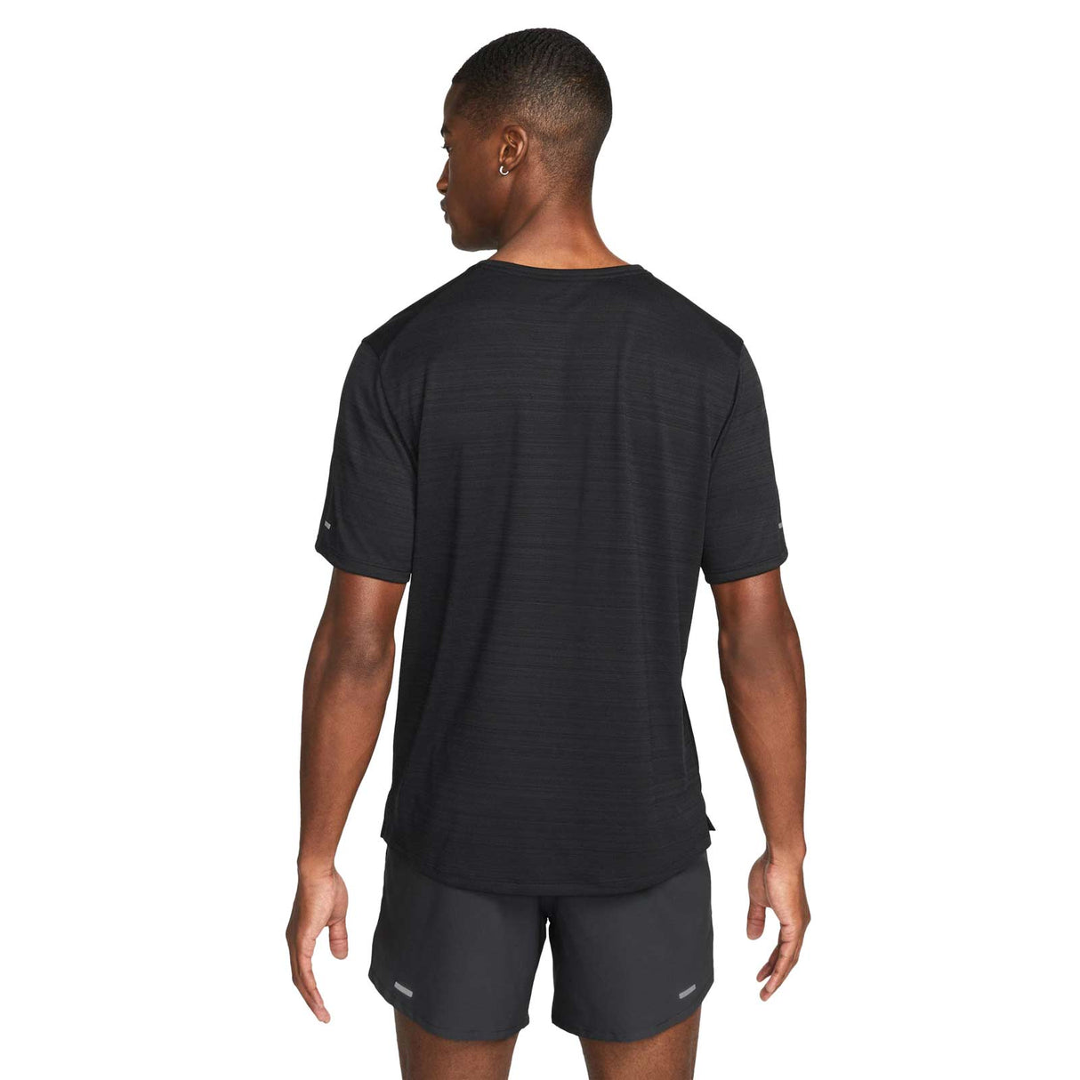 NIKE MENS DRI-FIT MILER  TEE BLACK