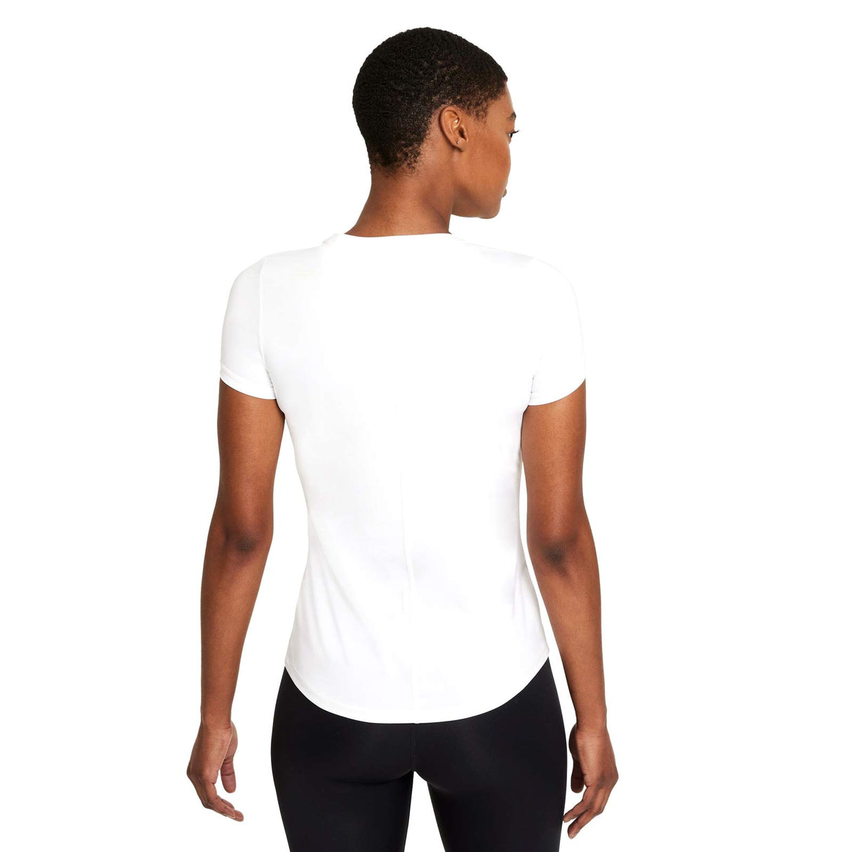Nike Wmns One Dri Fit SS Slim Top White