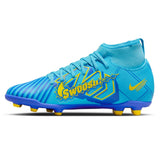 Nike Kids Merc Superfly 9 Club KM FG Blu