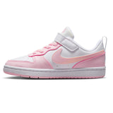 Nike Court Borough Jnr Girls White/Pink