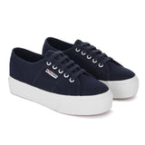 Superga Platform Canvas Sneaker Wmn Navy