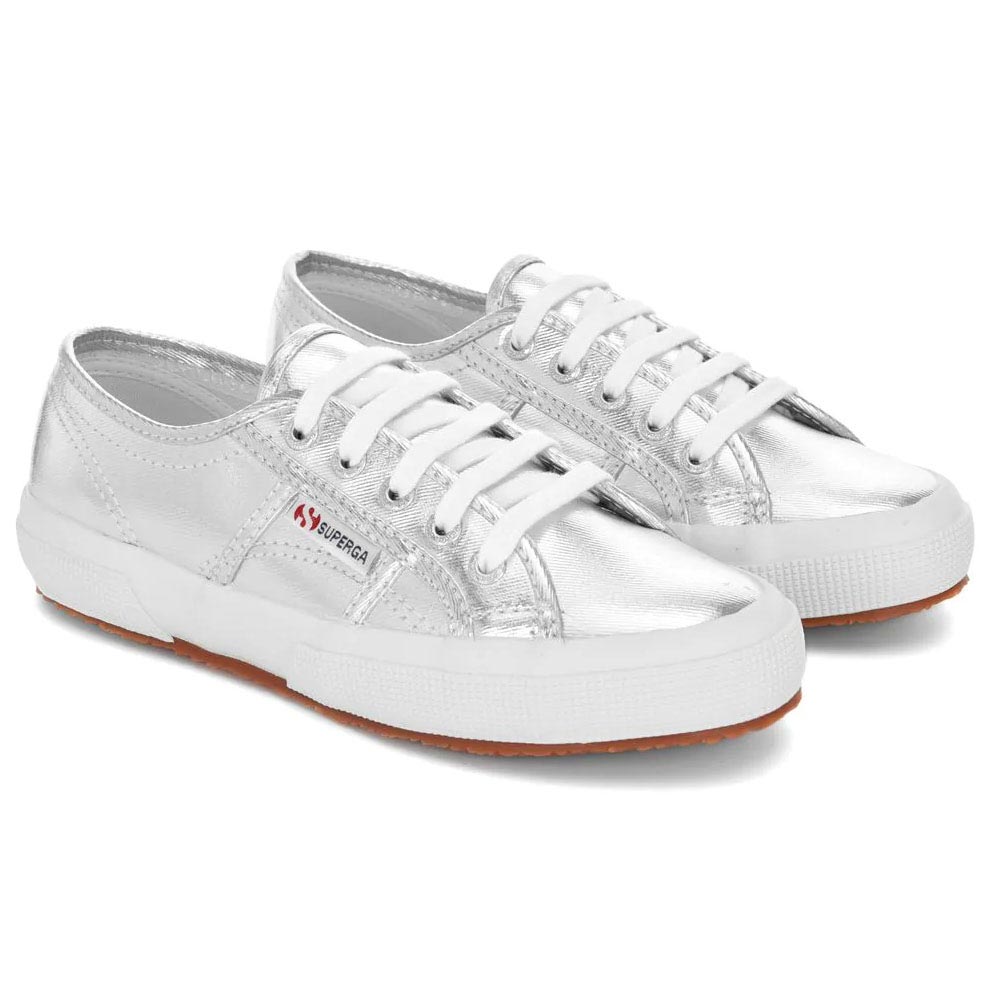 Superga Canvas Sneaker Metallic Wmn Silv