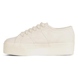 Superga Platform Canvas Sneaker Wmn Beig