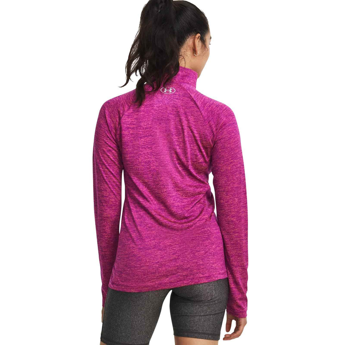 UA Wmns Tech 1/2 Zip - Twist Tee Purple