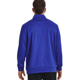 UA Mens Armour Fleece QZ Blue