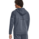 UA Mens AF Storm FZ Hoodie Grey
