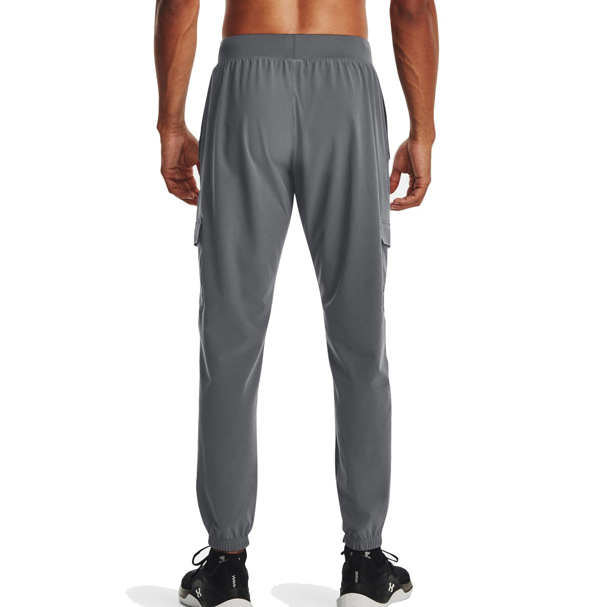 UA Mens Stretch Woven Cargo Pants Grey