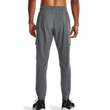 UA Mens Stretch Woven Cargo Pants Grey