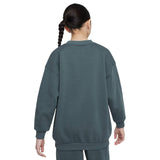 Nike G NSW Club FLC BF Shine LS Crew Grn
