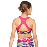 Nike Girls Swoosh REV Sport Aop Bra Pink