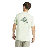 adidas mens WO Logo Tee Green