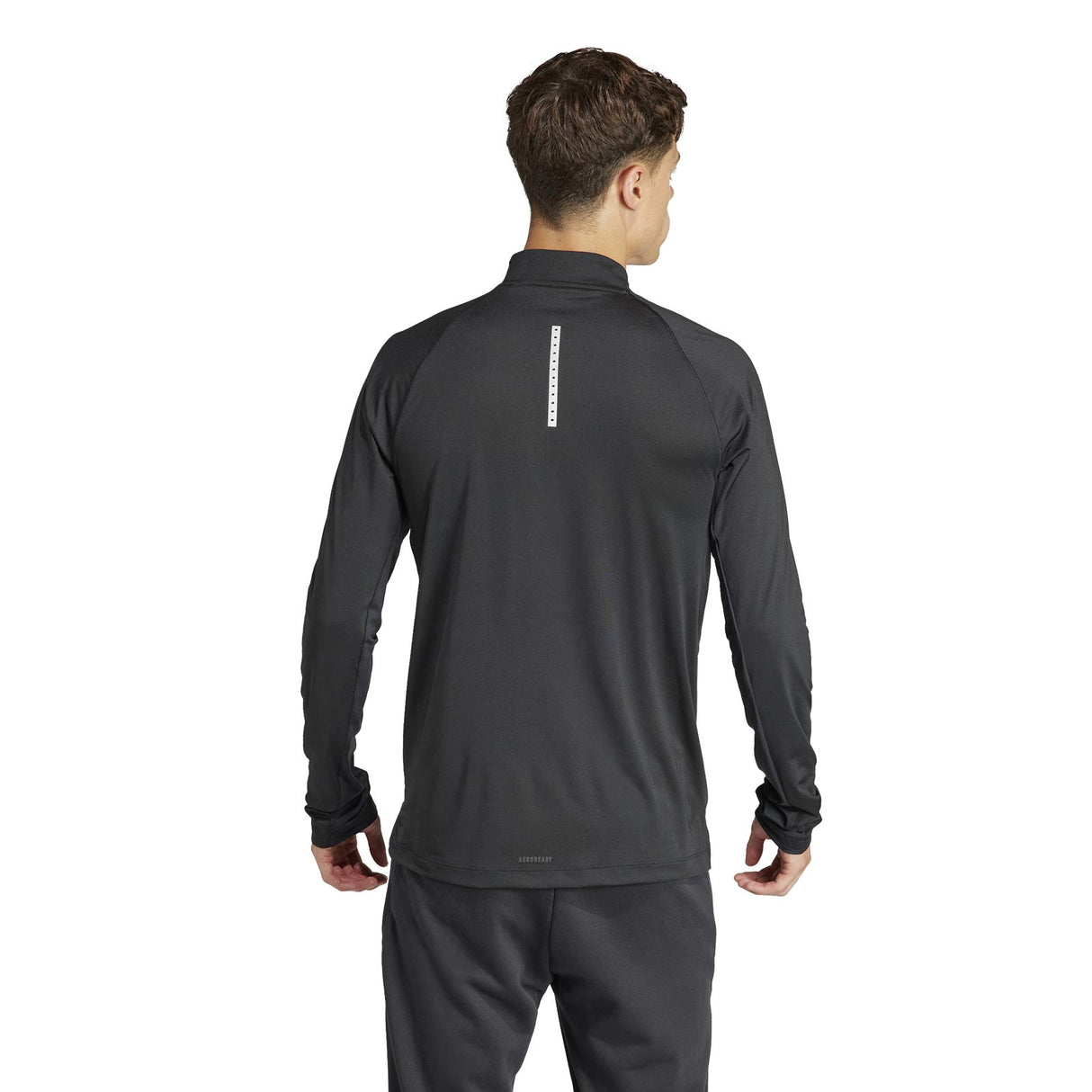 adidas Mens GYM+ QZ  Top Black