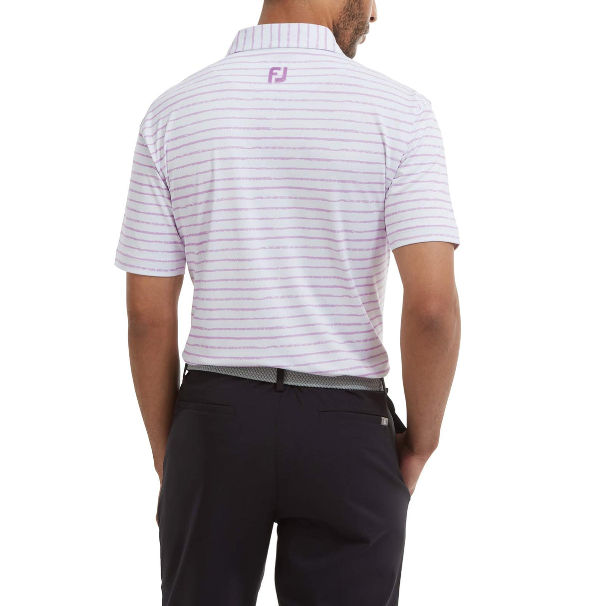 Footjoy Print Pique Polo White