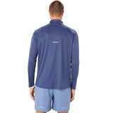 Asics Mens Icon LS Half Zip Blue