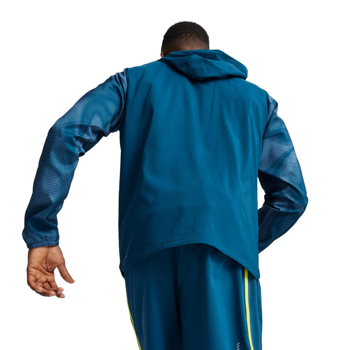 Puma Mens Run Favorite AOP Wvn Jackt Blu