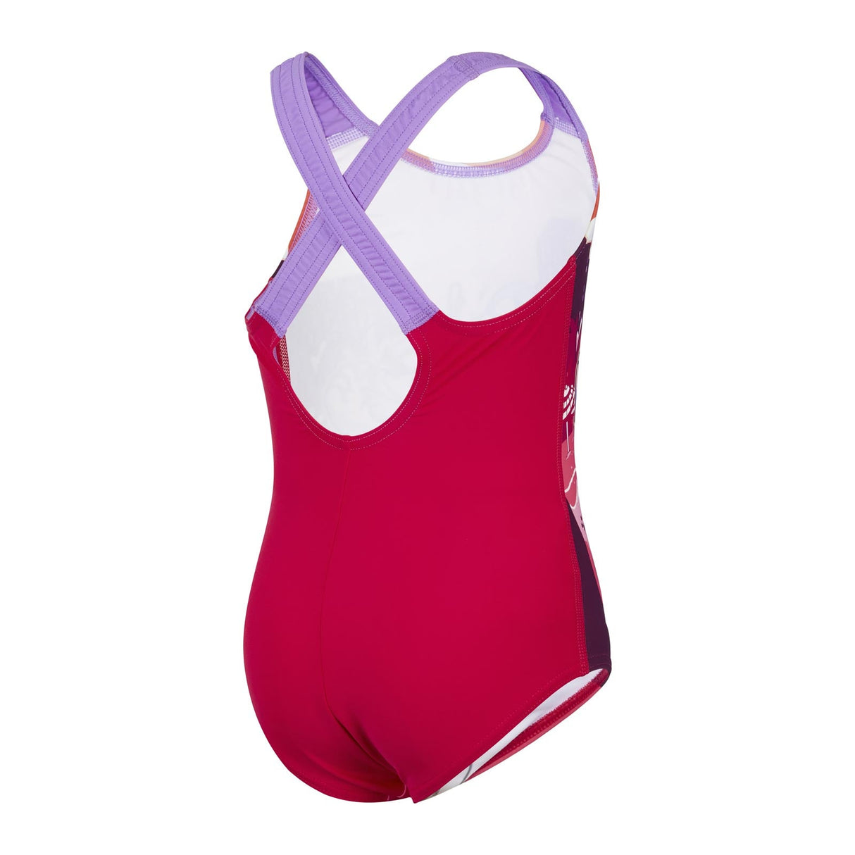 Speedo Girls L2S Printed Crossback Pink
