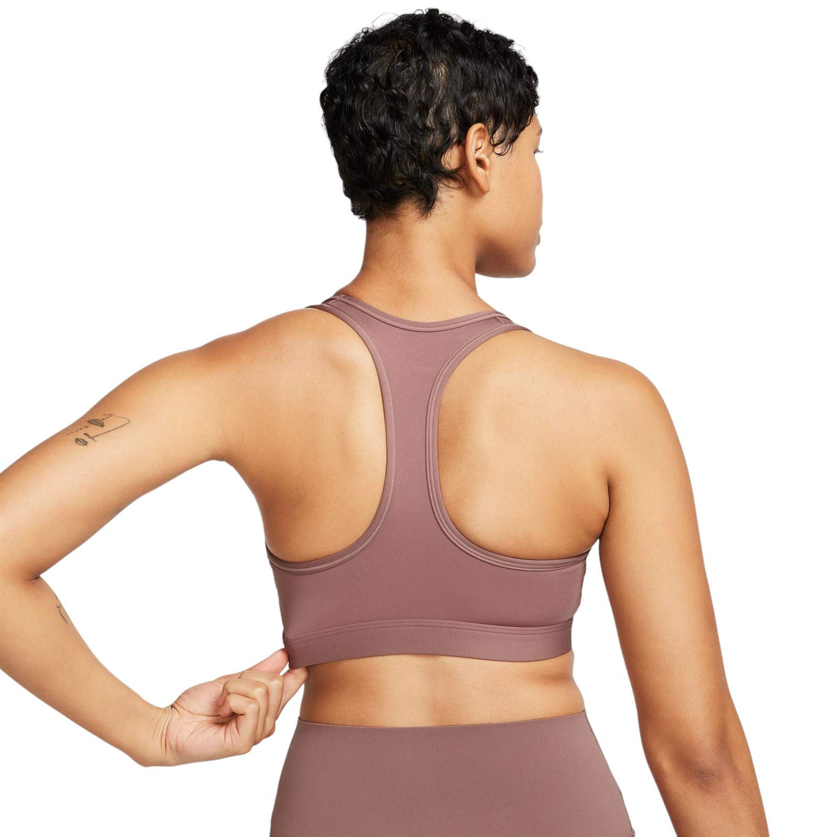 Nike Wmns Swoosh Med Sup Bra Brown