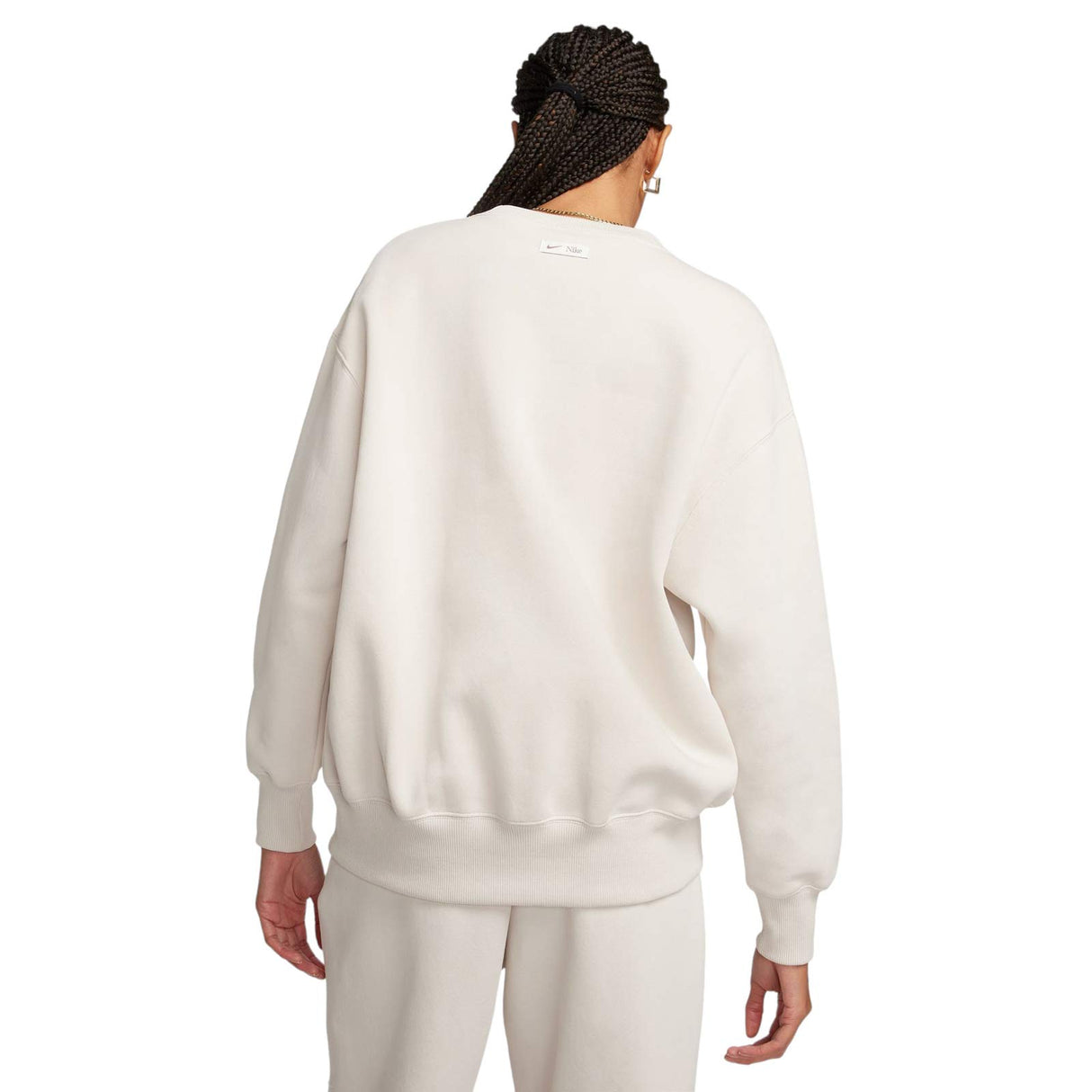 Nike Wmns NSW PHNX FLC OS Logo Crew Brwn