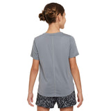 NIKE GIRLS ONE SS TOP GX VNR GREY