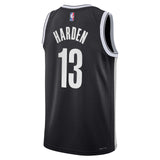 NIKE Nets Harden Icon Kids Jersey Black
