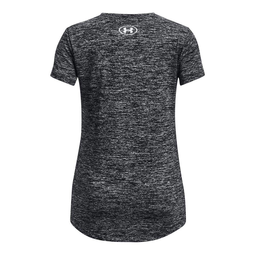 UA Girls Tech BL Twist SS Black