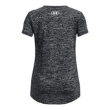 UA Girls Tech BL Twist SS Black