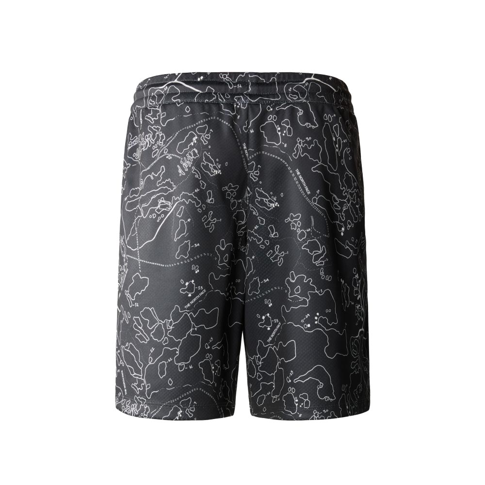 TNF Never Stop Boys Print Short Grey