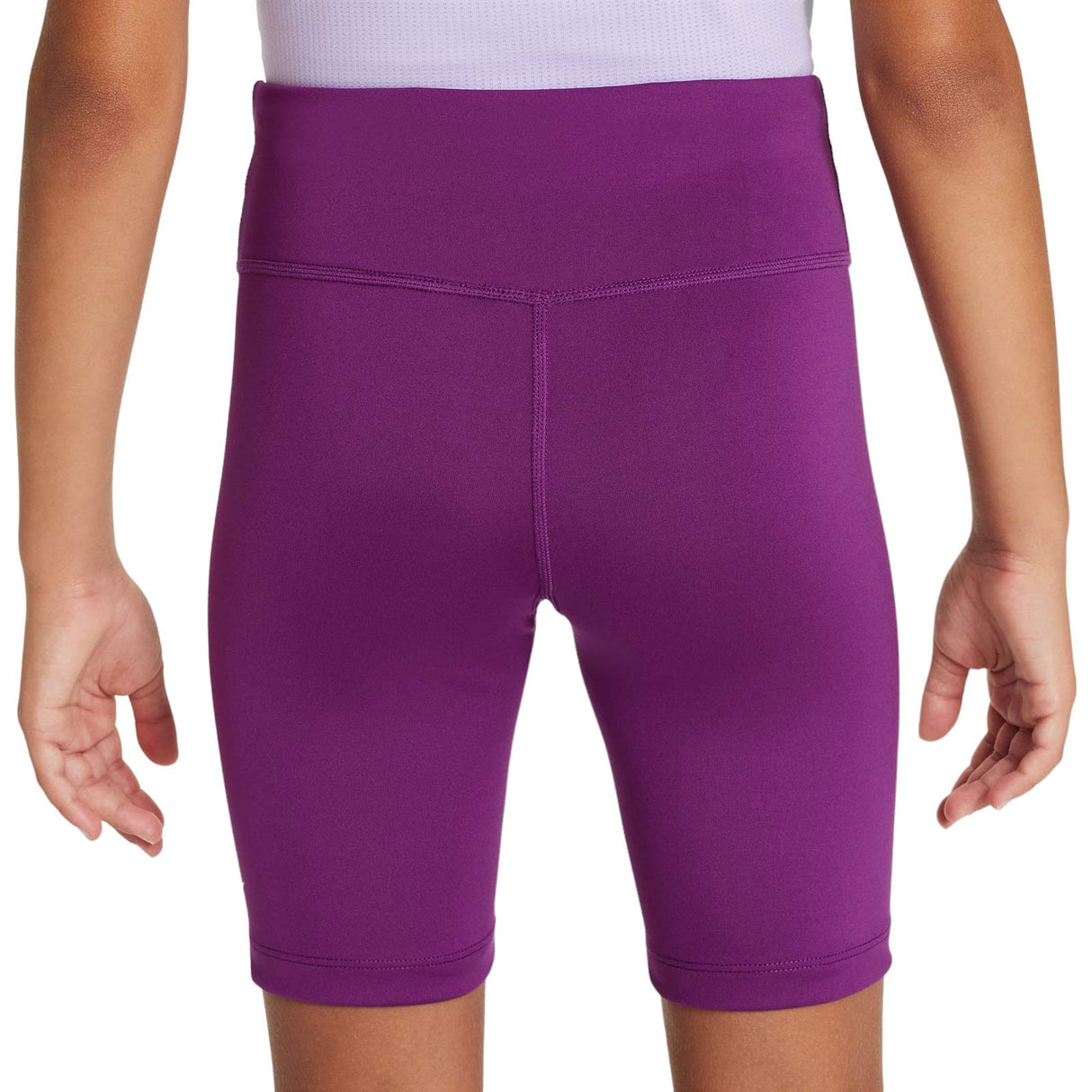 Nike Girls DF One Bike Shorts Purple