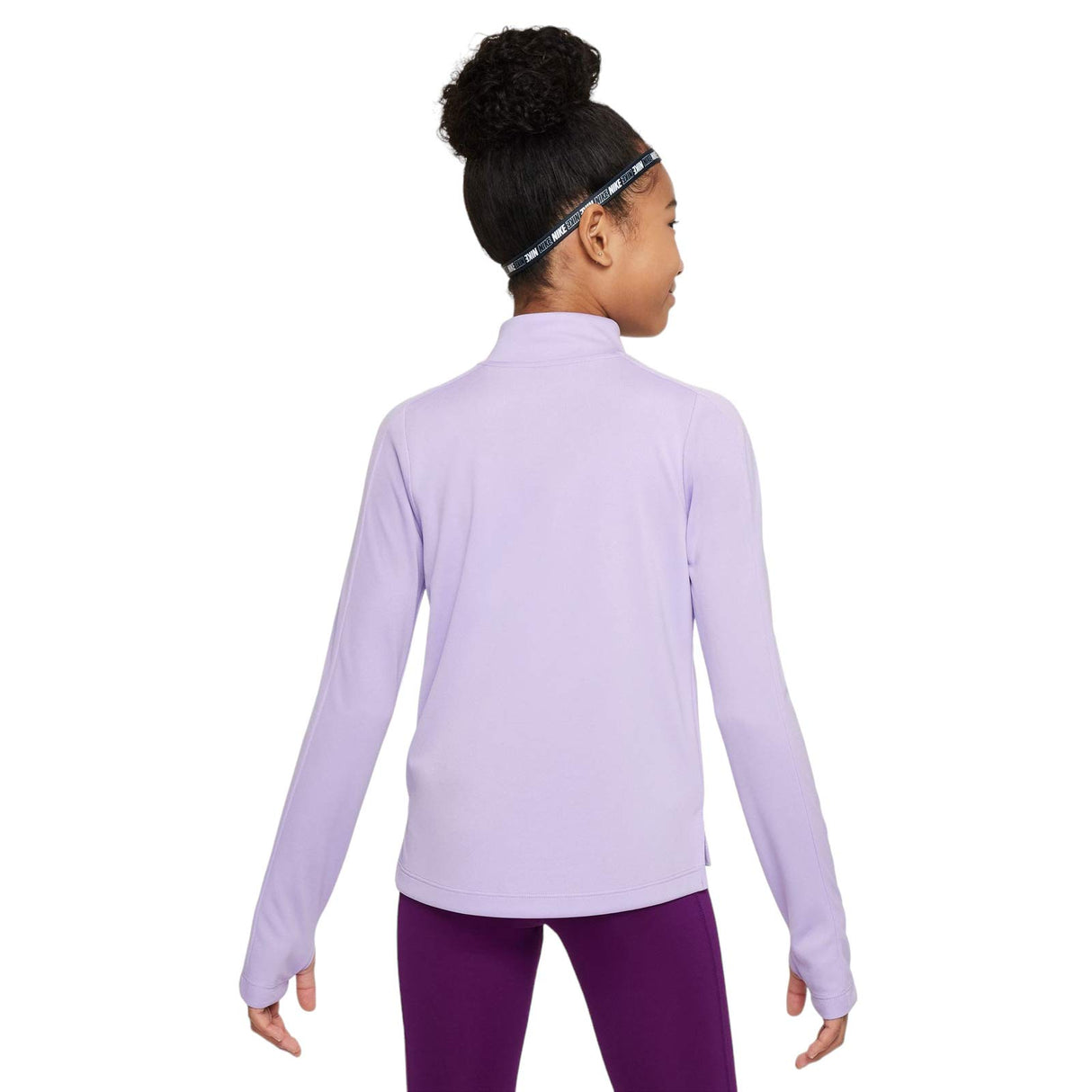 Nike Girls DF LS HZ Top Purple