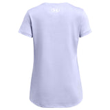 UA Girls Tech BL Twist SS Tee Purple