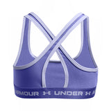 UA Girls Crossback Mid Solid Bra Purple