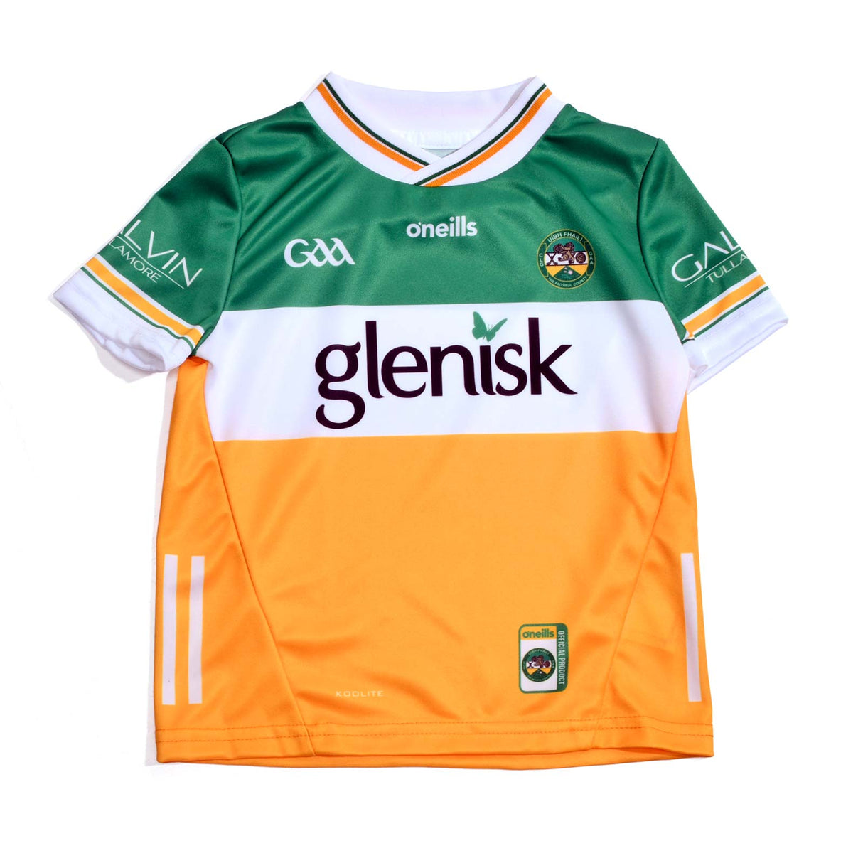 O'Neills Offaly 24 Home Kids Kit Green